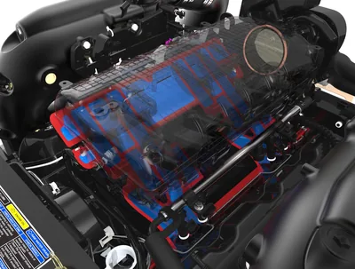 6.2L V8 scroll intake — cutaway